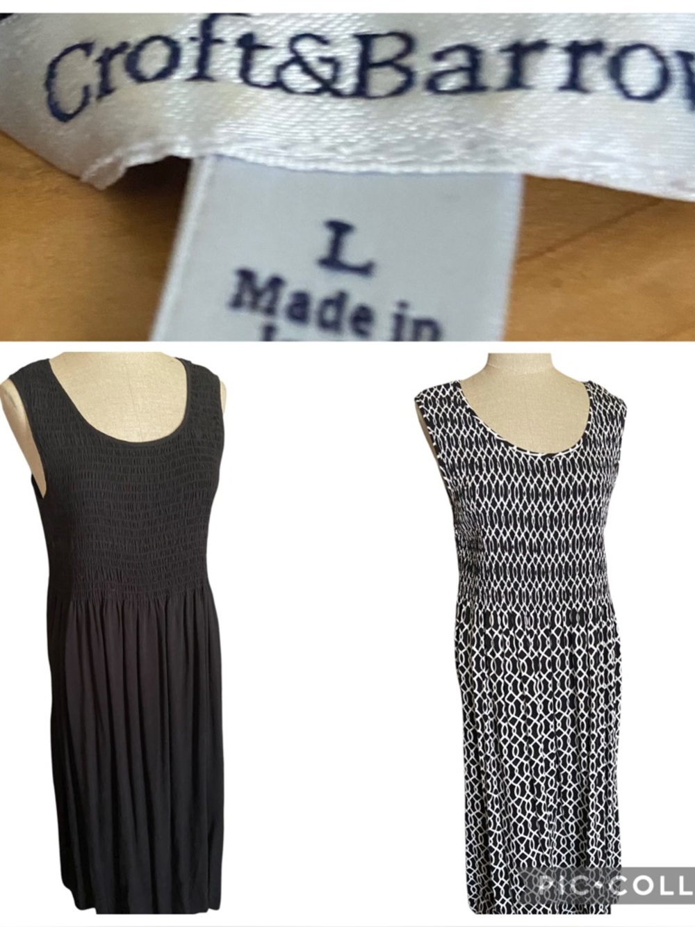 croft & barrow Sleeveless Smocked Midi Dresses Bundle